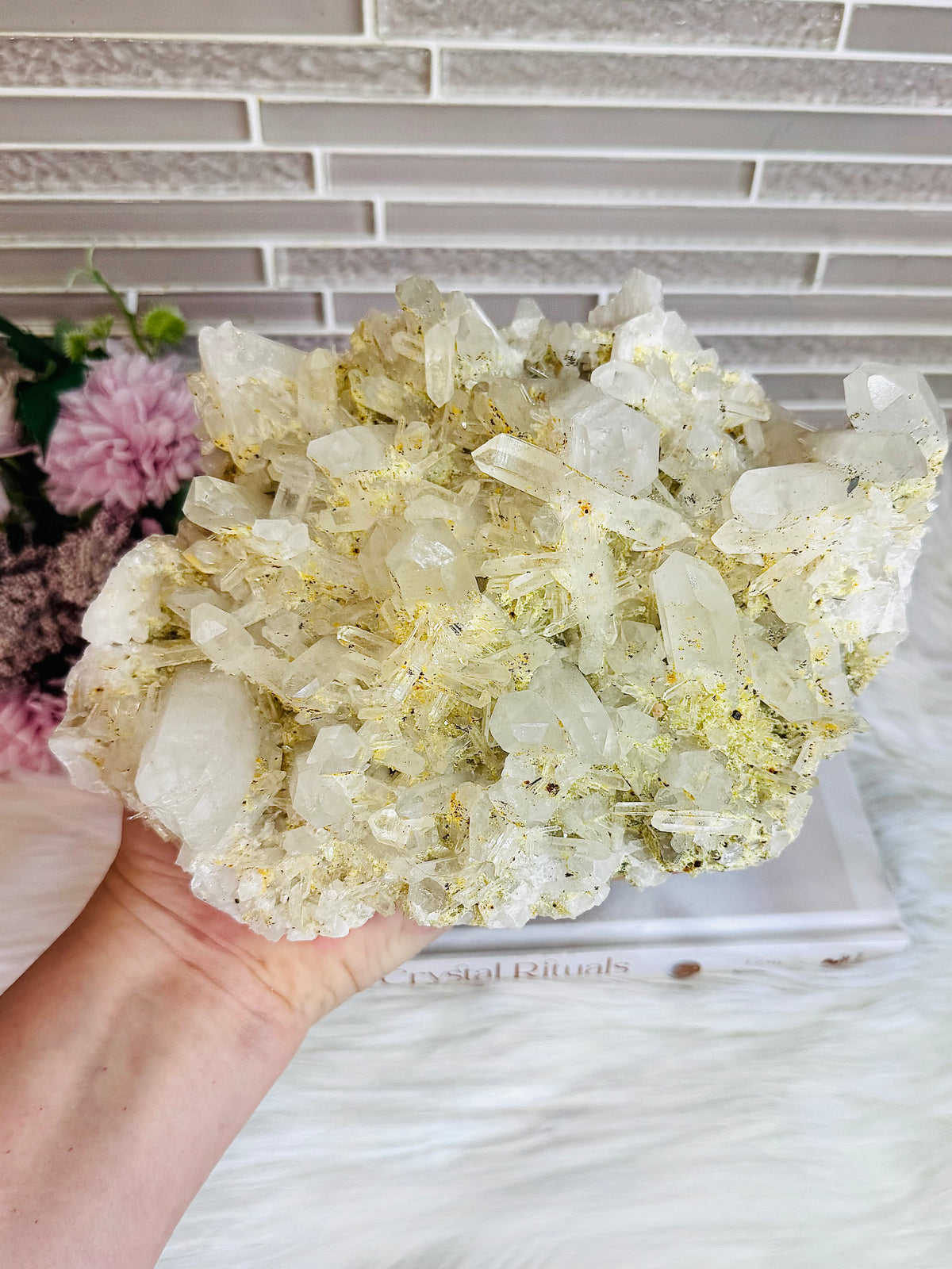 Huge Clear Quartz Specimen with Natural Inclusions 2.26KG 20cm