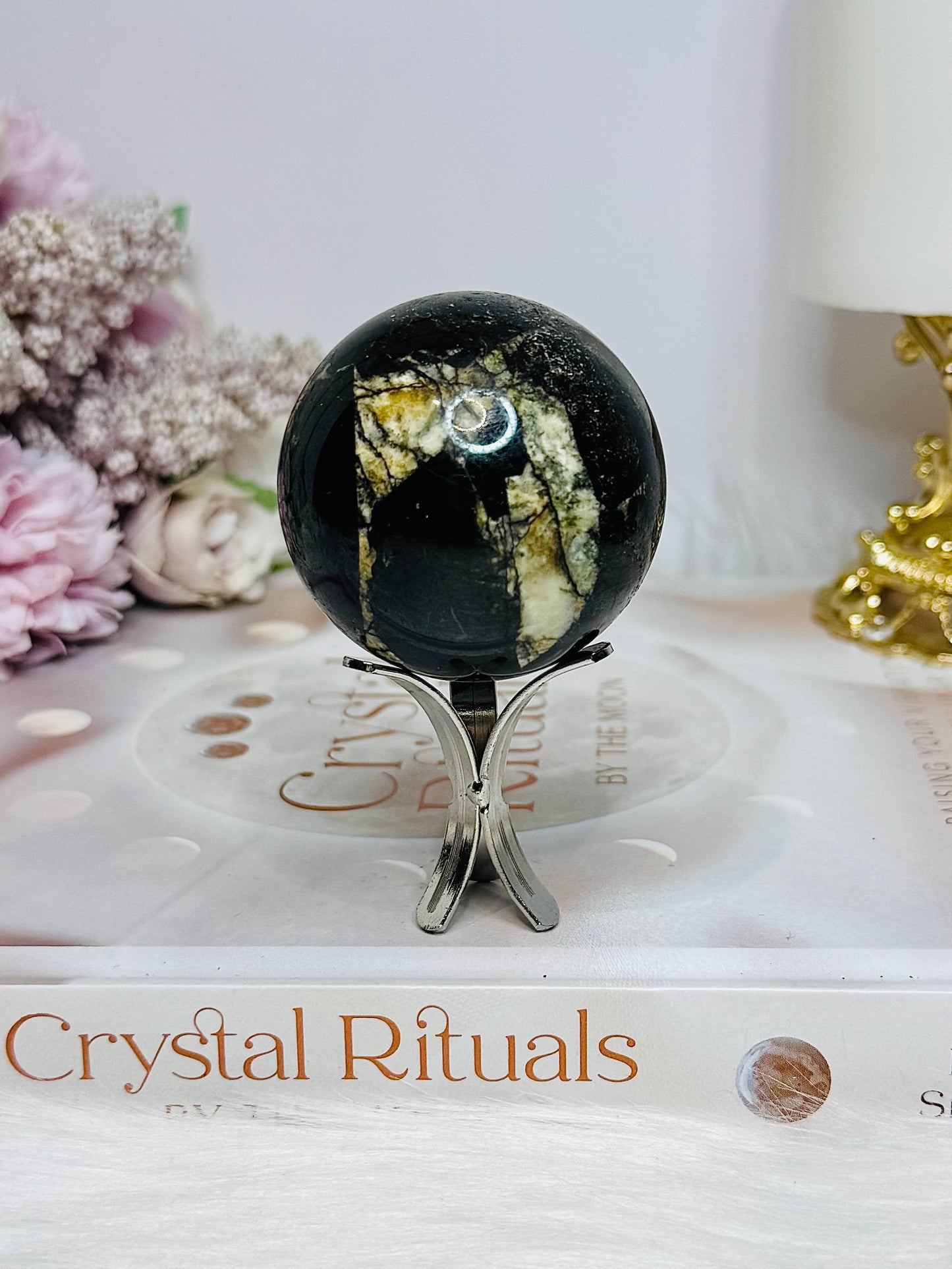 Rare Natural Purpurite Sphere On Stand 160g