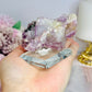 Collectors Piece ~ High Grade Purple Cubed Fluorite Specimen On Stand 223grams
