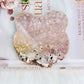 Druzy Pink Amethyst Carved Bear Head 8.5cm