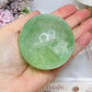 Green Fluorite Sphere with Rainbows On Stand 444g