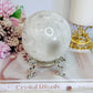 High Grade Absolutely Incredible Large Clear Quartz Druzy Sphere From Brazil 845grams