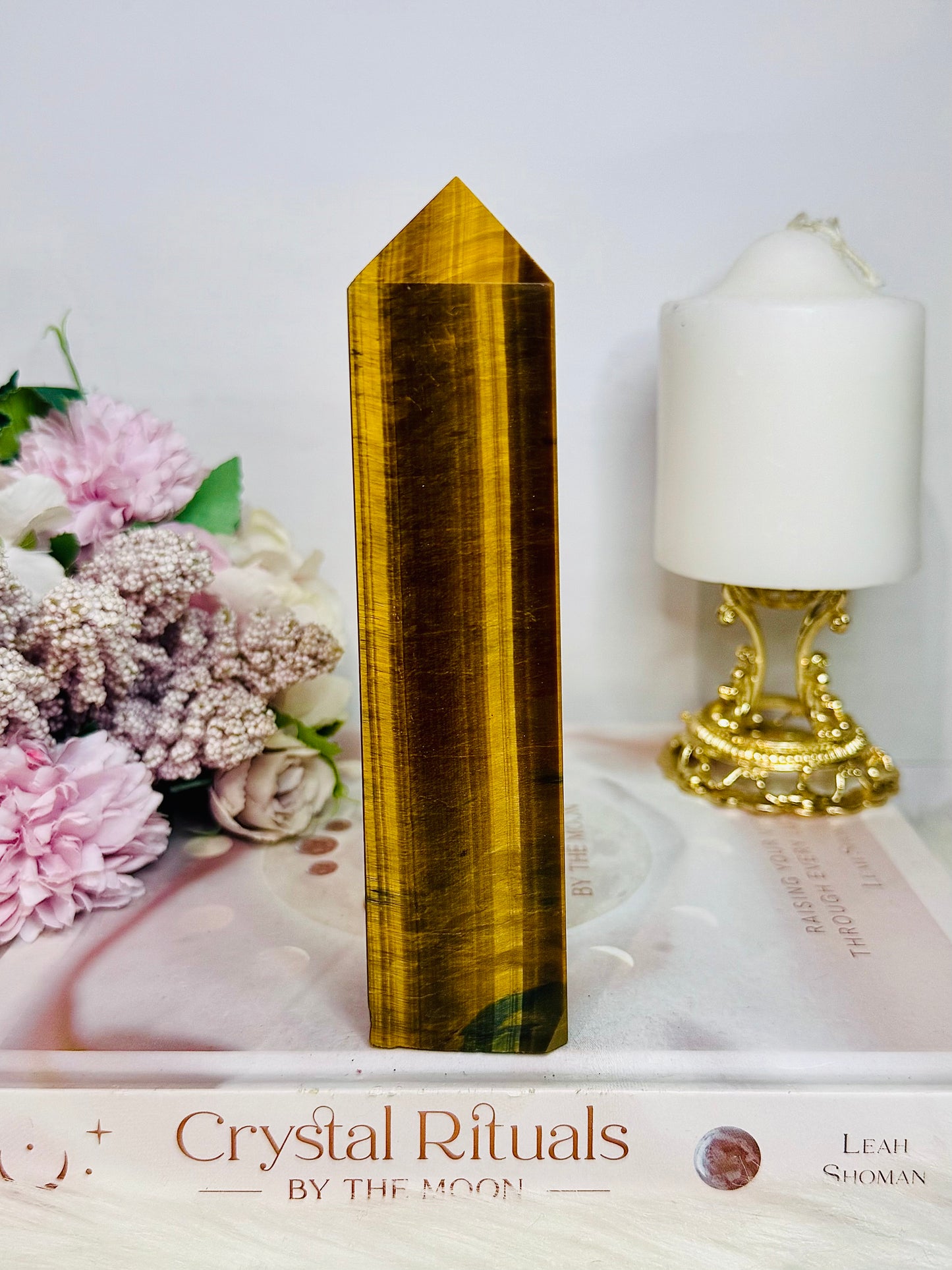 Tigers Eye Large Chunky Tower Full Of Flash 16cm