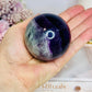 Rainbow Fluorite Sphere on Light Stand 384g