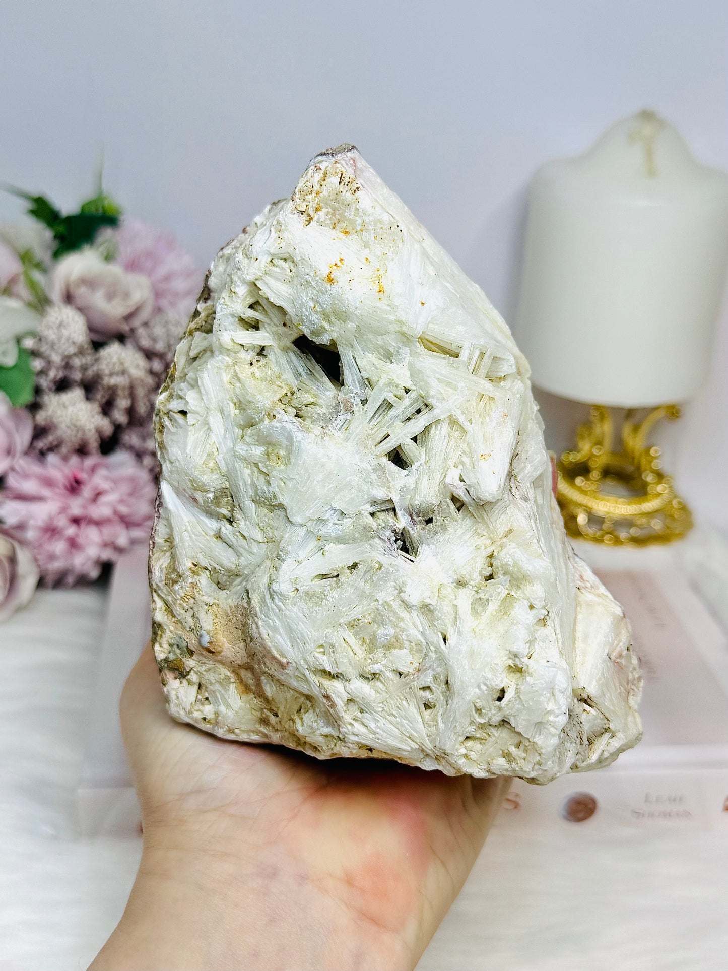 Scolecite Spray Natural Large Specimen 14cm 730g