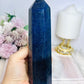 Large Blue Lazulite Tower 18cm
