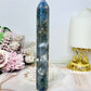 Blue Moss Agate Druzy Tower 16.5cm