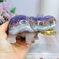 Amethyst X Mexican Lace Agate Elephant 11cm 367g