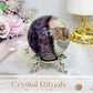 Crazy Lace Amethyst Sphere on Stand 326g