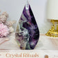 Rainbow Fluorite Flame 12cm