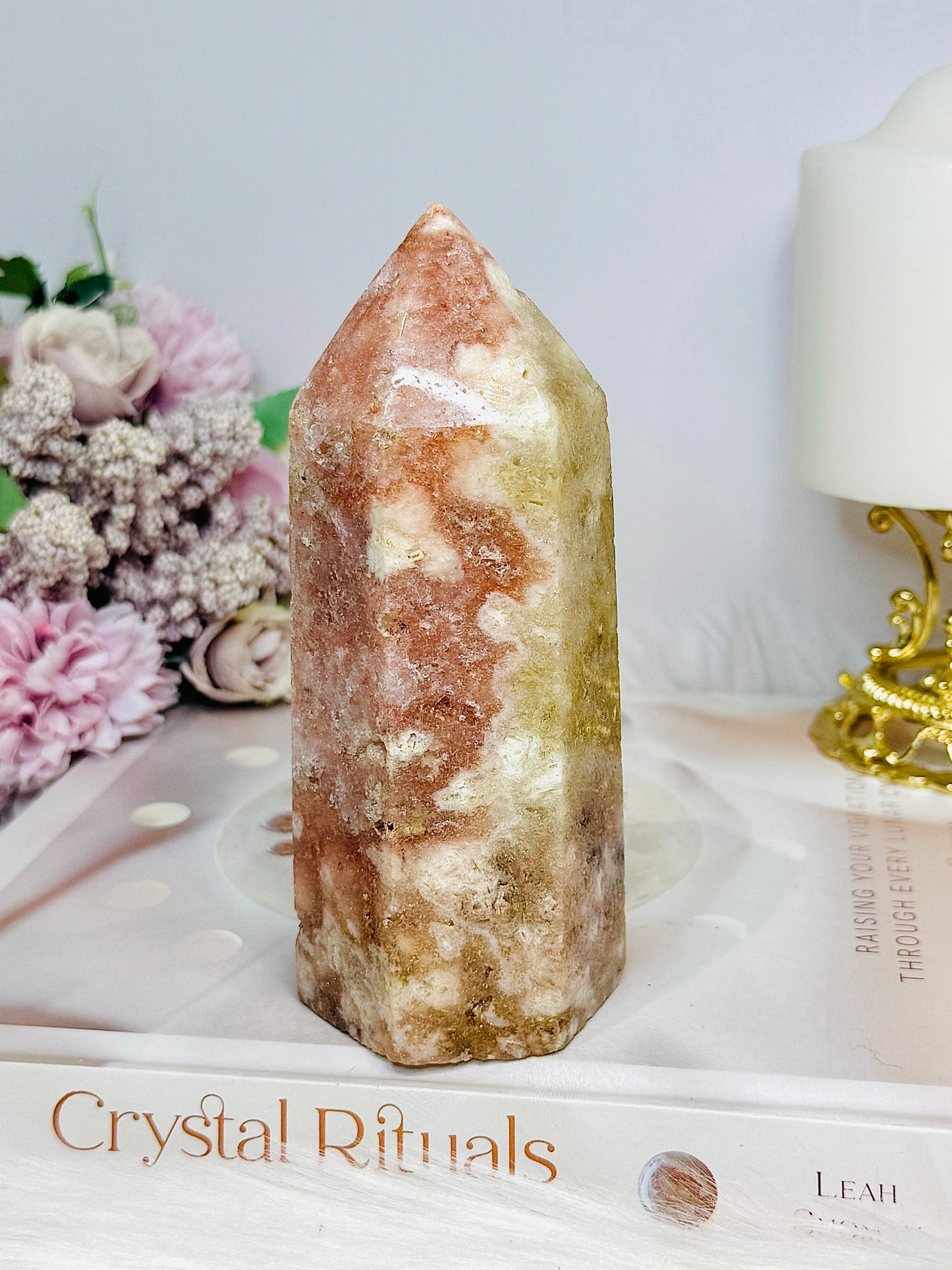 Large Pink Amethyst Chunky Tower 554g 13.5cm