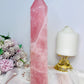 Large High Grade Rose Quartz Tower 25cm 1.08KG