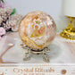 Large Flower Agate Sphere on Stand 521g
