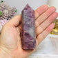 Lavender Rose Quartz Tower 10cm