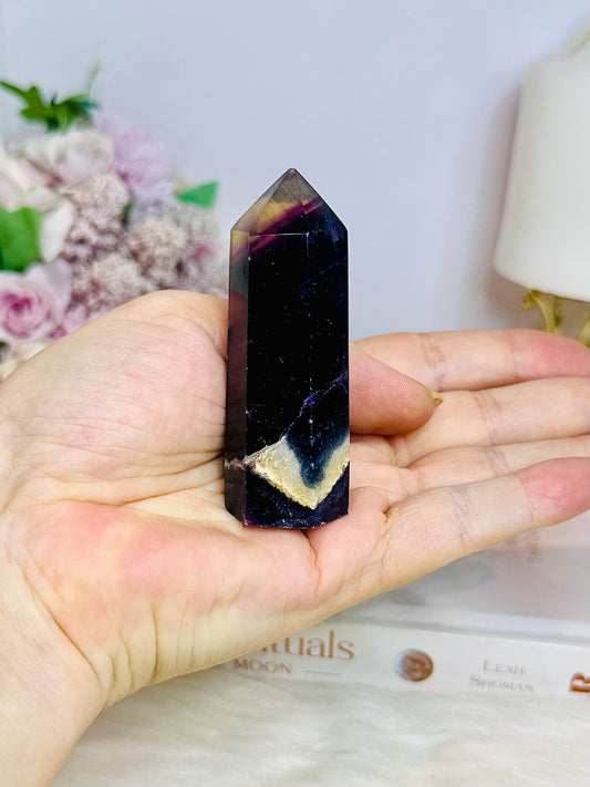 Purple Fluorite Tower 7.5cm