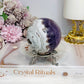 Large Crazy Lace Agate Sphere on Stand 378g