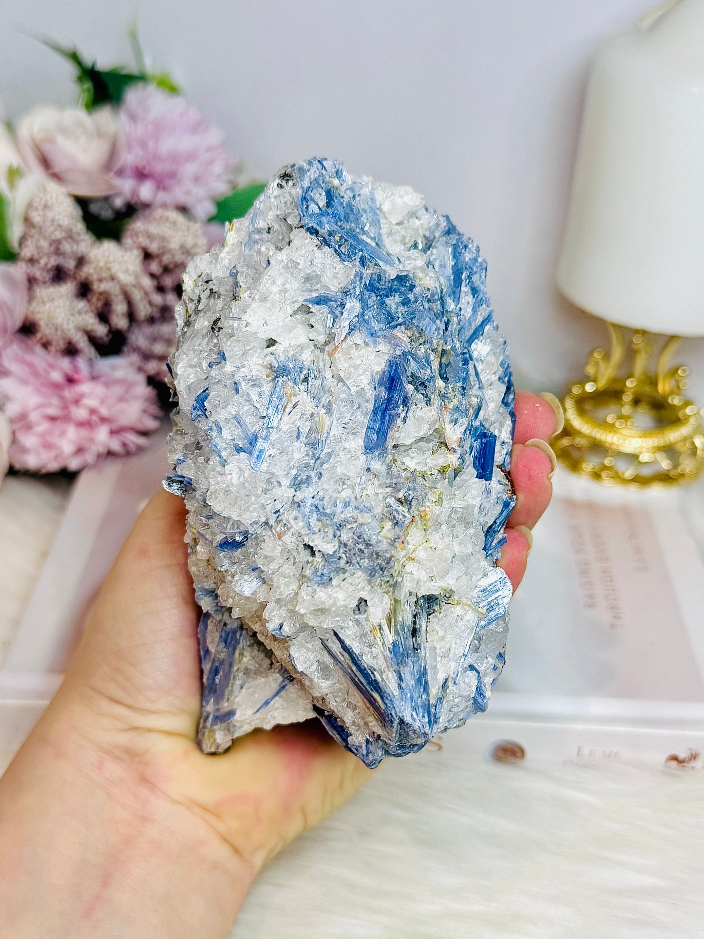 Large Natural Blue Kyanite Specimen 13cm 750g