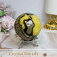Large Septarian Sphere on Stand 506g