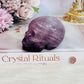 Beautiful Purple Fluorite Carved Skull 7cm