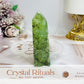 Druzy Prehnite Tower 9cm