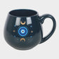 Large Blue All Seeing Eye Rounded Mug