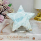 Large Caribbean Calcite Star on Stand 11.5cm