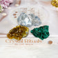 Set of 3 Specimen ~ Blue Calcite, Golden Healer & Velvet Malachite