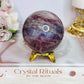 The Most Magical Large Lavender Star Rose Quartz Sphere with Flash On Stand 402grams