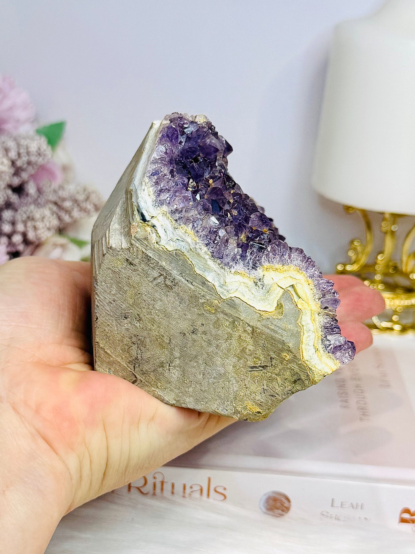 Natural Amethyst Base Cut Cluster 10cm 617g