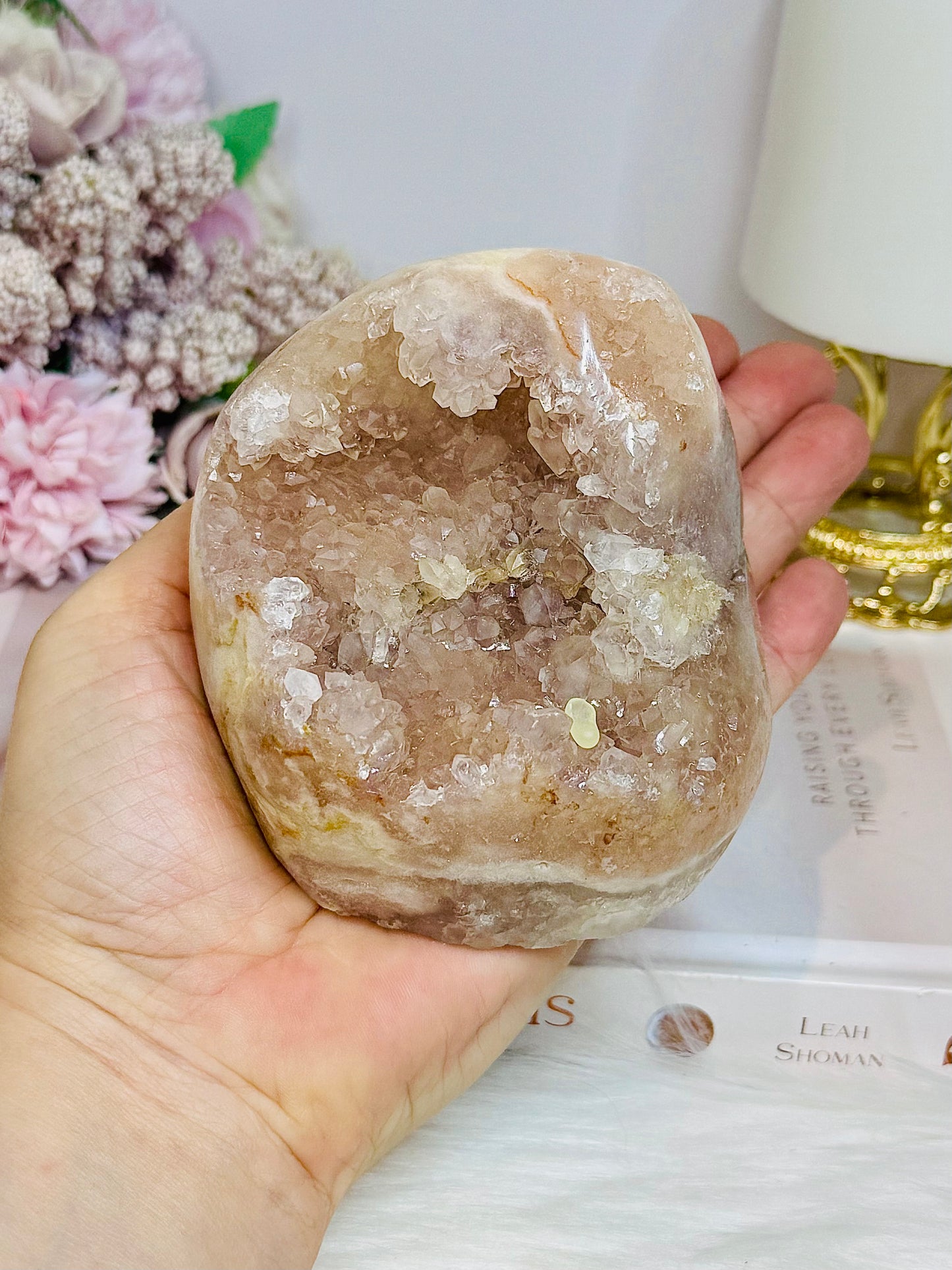 Pink Amethyst Druzy Freeform 8.5cm 569g