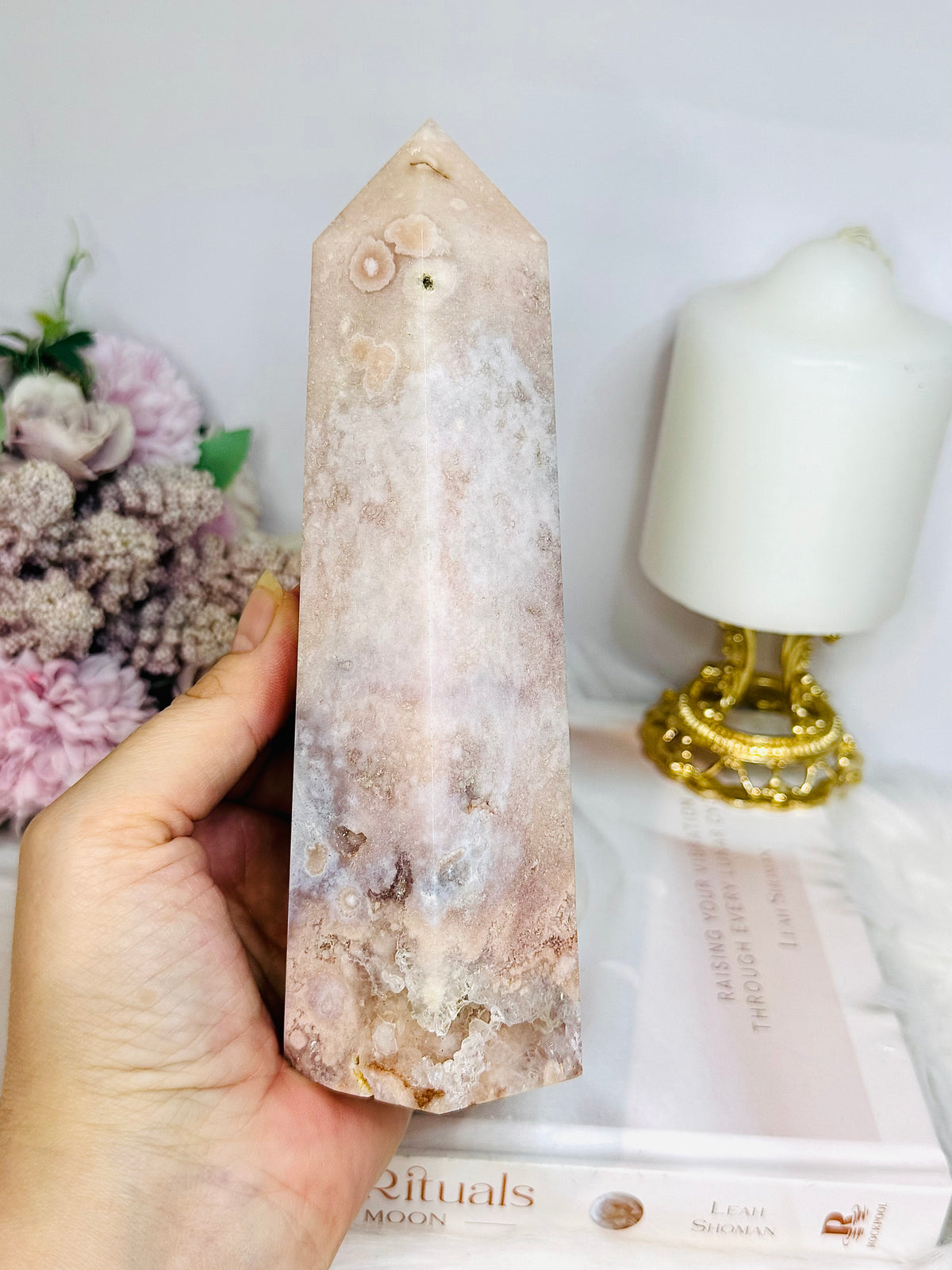 Large Pink Amethyst Druzy Tower 17.5cm 753g