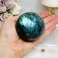 Large Labradorite Sphere on Stand 414g
