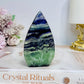 Feather Fluorite Flame 9cm