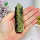 Moss Agate Tower 9cm