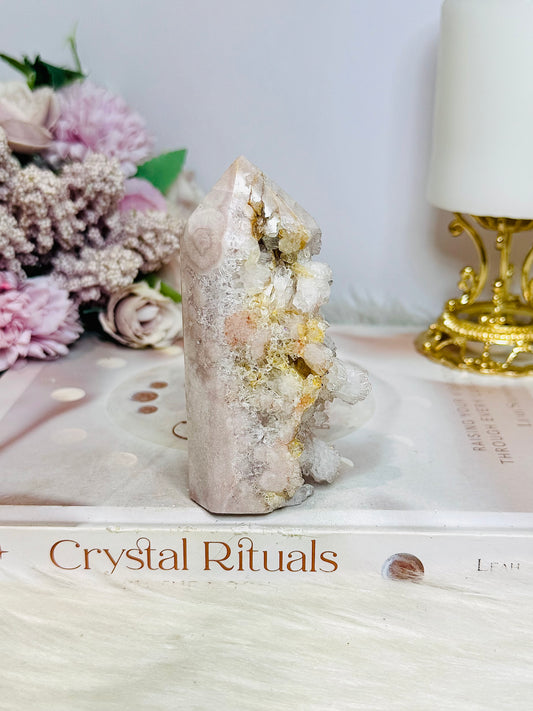 Pink Amethyst Druzy Tower 9.5cm