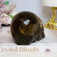 Smokey Quartz Carved Skull 373g 8.5cm