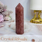 Strawberry Quartz Tower 10cm