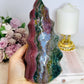 Huge High Grade Ocean Jasper Carved Flame 18cm 1.3KG