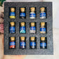 Set of 12 Crystal Jar Specimen Chips