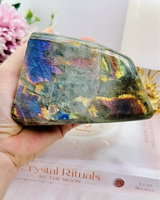 Heal The Body & Spirit ~ Stunning Large Chunky 669gram Labradorite Freeform Full of Colourful Flash