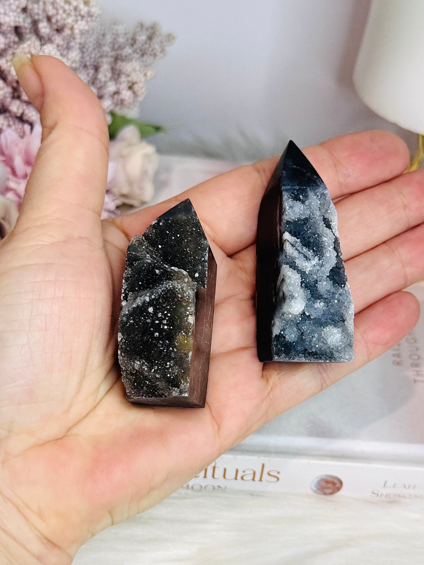Set of 2 Sphalerite Towers 6cm