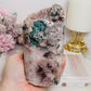 Large Natural Pink Amethyst Freeform with Moss Agate Inclusions 775g