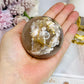 Flower Agate Sphere on Stand 291g