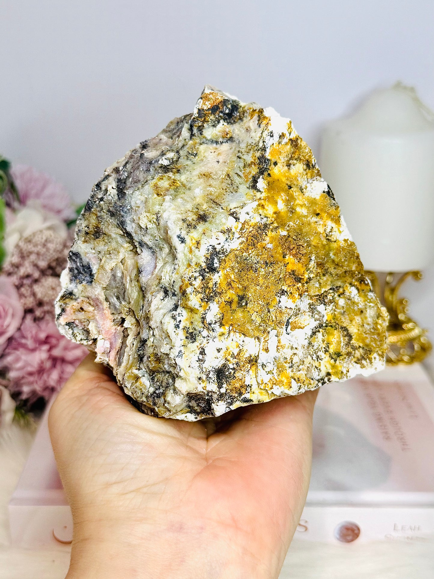 Large Chunky Natural Pink Opal Specimen 668gram