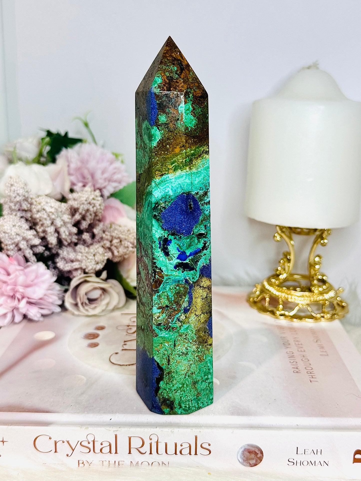 High Grade Azurite Tower 16.5cm