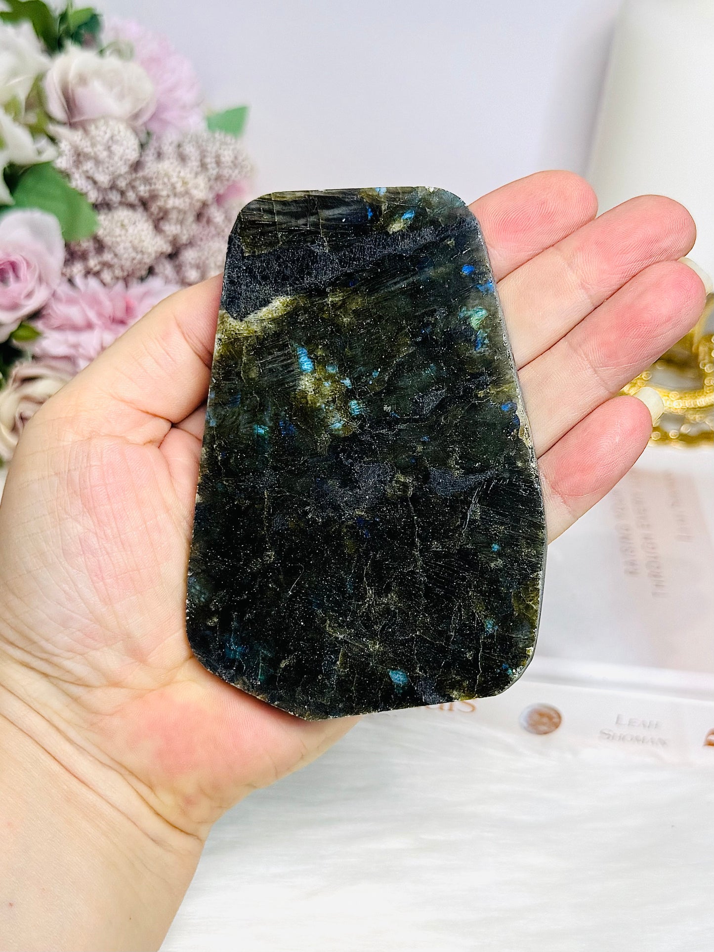 Natural Labradorite Slab 10.5cm