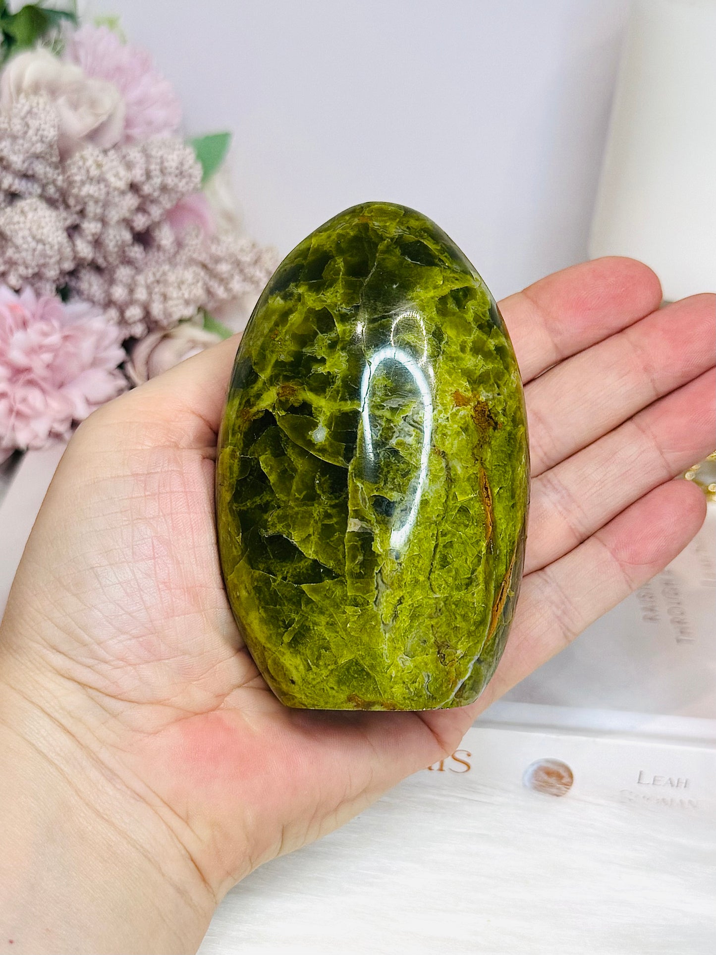 Large Green Opal Freeform 9.5cm 323g