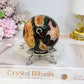 Red Moss Agate Sphere On Stand 331g