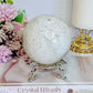 High Grade Absolutely Incredible Large Clear Quartz Druzy Sphere From Brazil 845grams