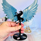 Absolutely Fabulous Large Tall 19.5cm Natural Trolleite Carved Unicorn Wings on Stand